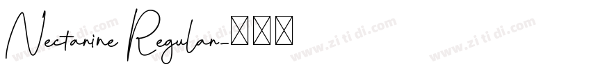 Nectarine Regular字体转换